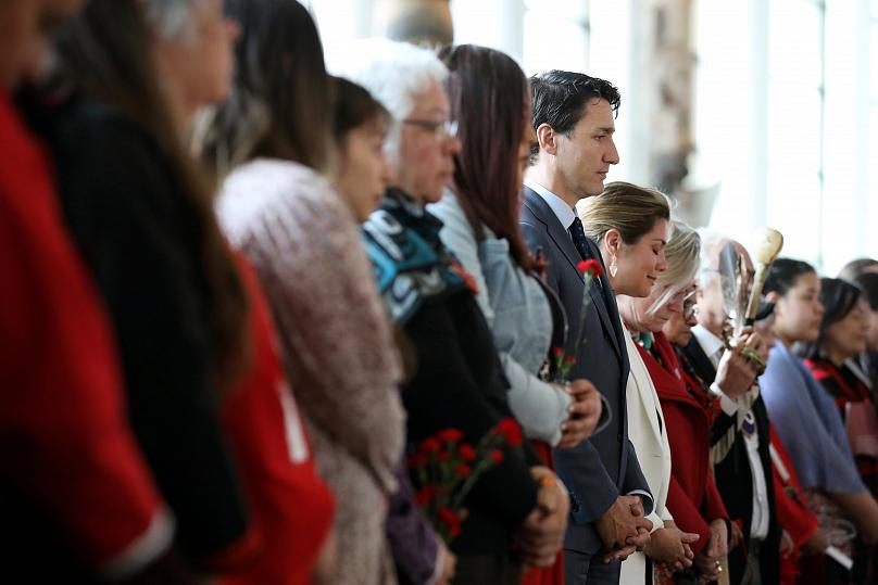 نخست وزیر کانادا در جمع بومیان کانادارویترز
