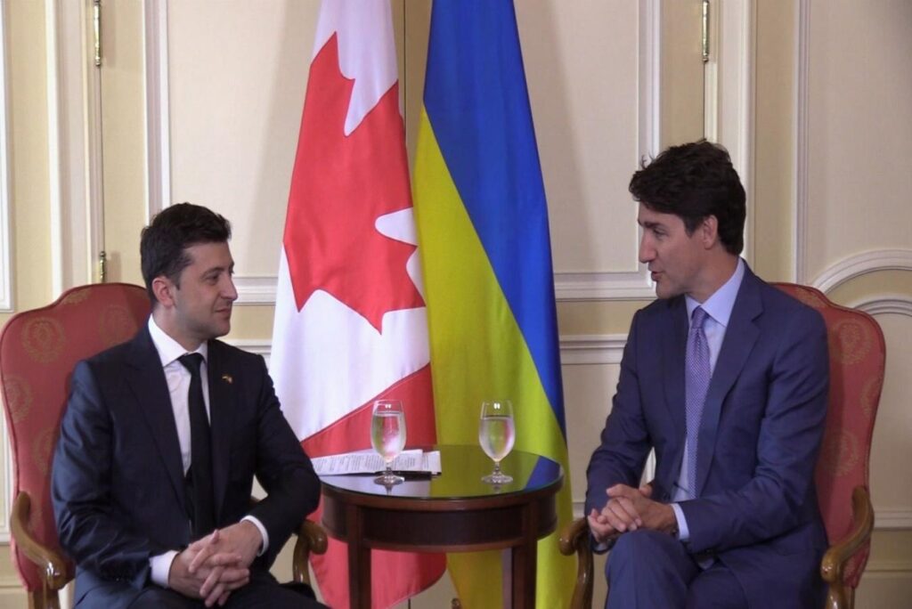 رئیس جمهور اوکراین با جاستین ترودو، نخست وزیر جاستین ترودو در تورنتو دیدار و گفتگو کرد