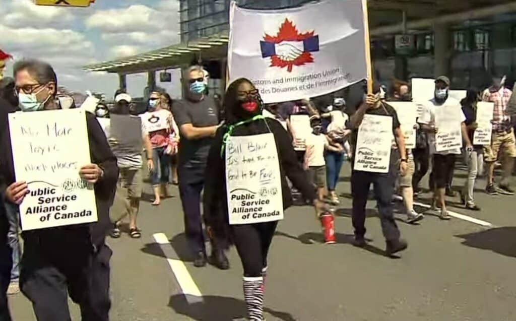 اعتصاب کارکنان سازمان خدمات مرزی کانادا