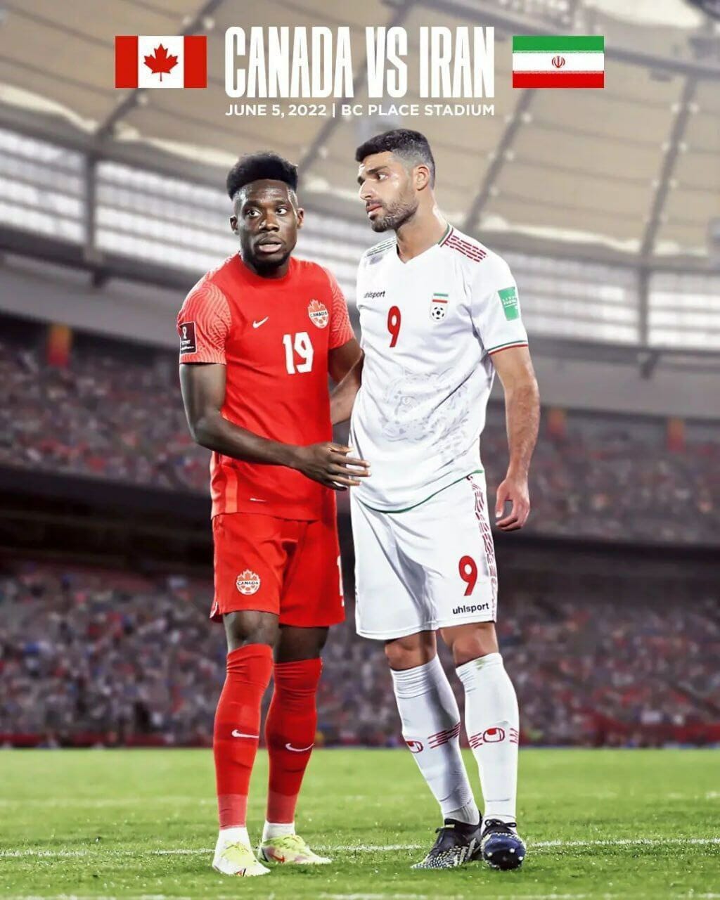 بازی فوتبال ایران و کانادا