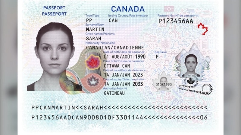 گذرنامه‌های جدید کانادا