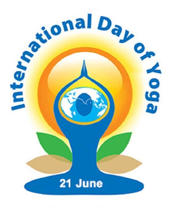 لوگوی پیشنهادی سازمان ملل برای روز جهانی یوگا