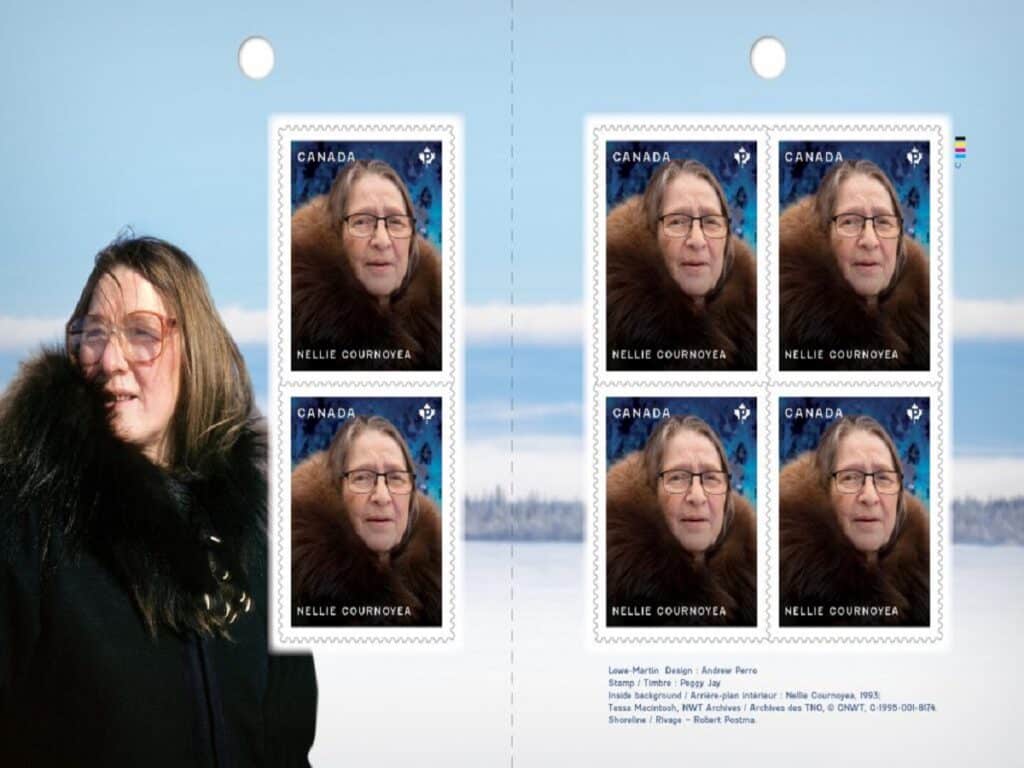 زن بومی که عکسش روی تمبر کانادا چاپ شده، کیست؟