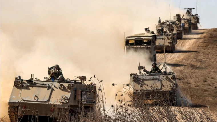 تصاویری از حمله زمینی اسرائیل به نوار غزه
