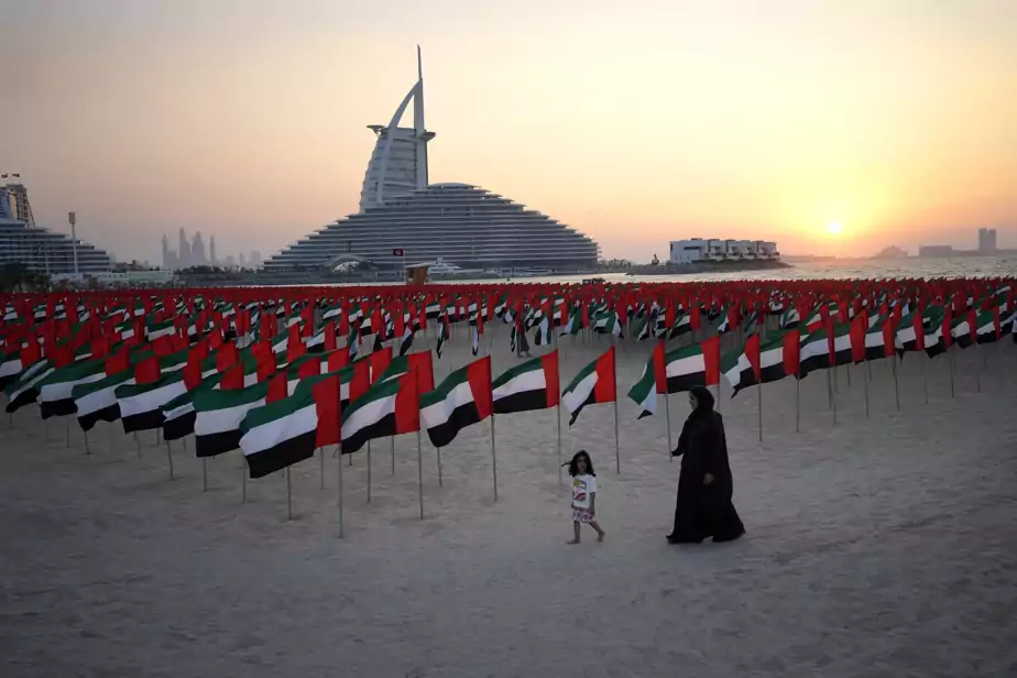 پرچم امارات یکی از عکس‌های خبری بین‌المللی