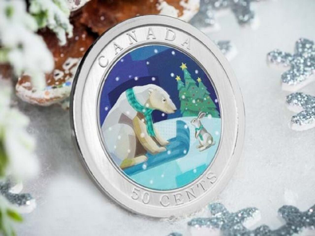 کانادا یک سکه ۵۰ سنتی با تمِ تعطیلات کریسمس طراحی کرد