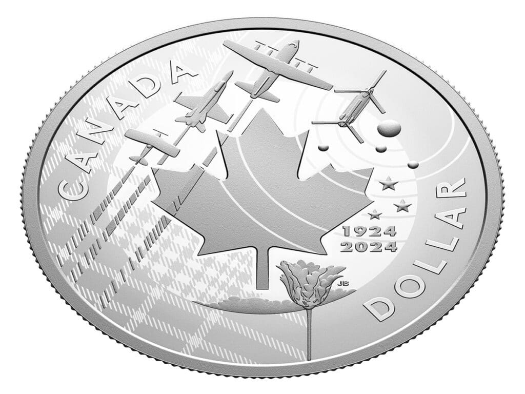 ضرب سکه لونی جدید به مناسبت صدمین سالگرد نیروی هوایی سلطنتی کانادا