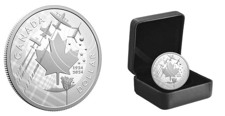 ضرب سکه لونی جدید به مناسبت صدمین سالگرد نیروی هوایی سلطنتی کانادا