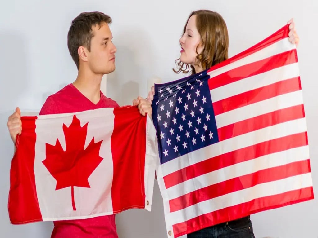 زنگ خطر داشتن همسر آمریکایی برای کاناداییها طبق قوانین جدید سفر به آمریکا