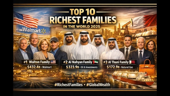 ثروتمندنرین خانوادههای جهان در سال ۲۰۲۵
