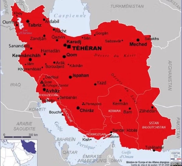 فهرست کشورهایی که سفر به ایران را ممنوع کردهاند