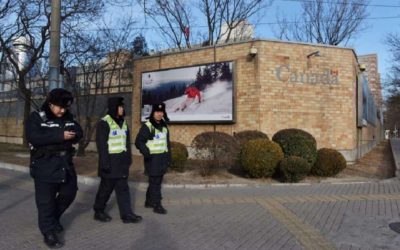 Canada is warning travellers to China to be cautious and warns of the "risk of arbitrary enforcement of local laws" (AFP Photo/GREG BAKER)