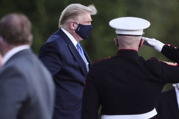 مثبت شدن آزمایش دونالد ترامپ