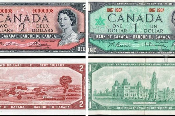 اسکناس-یک-دلاری- اسکناس های از رده خارج کانادا