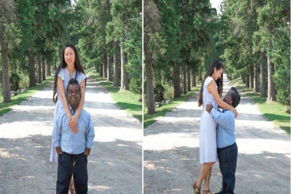 تفاوت قد زوج تورنتویی سوژه کاربران فضای مجازی شد