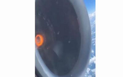 ویدئویی فوق العاده از لحظه جدا شدن موتور جت در پرواز دلتا + ویدئو