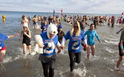 چالش یخ‌شکنان: رويداد سالانه شنای خرسی قطبی تورنتو