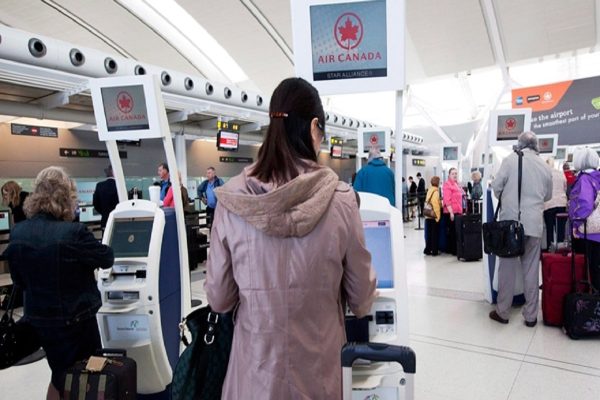 شرکت هواپیمایی ایر کانادا زمان چک-این را تغییر داد 