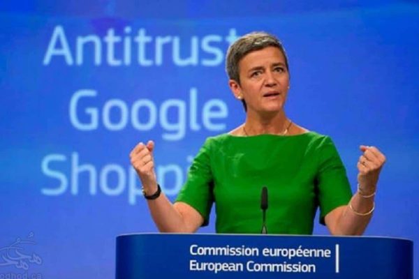 شرکت گوگل توسط اتحادیه اروپا جریمه شد