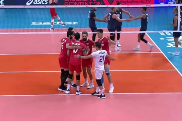 لیگ ملت‌های والیبال - ایران آمریکا