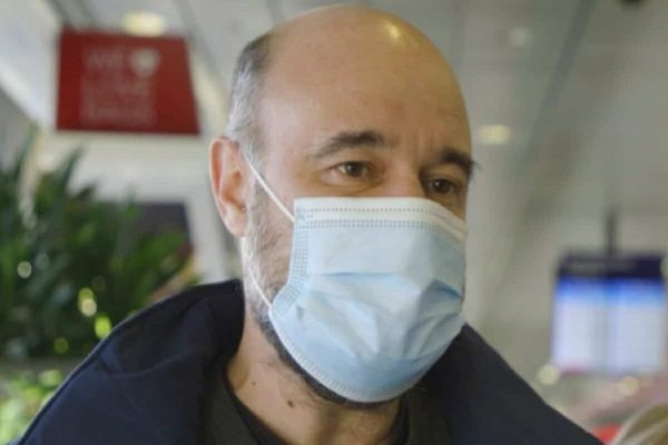 مرد کبکی برای دفاع از اوکراین خانواده خود را ترک کرد