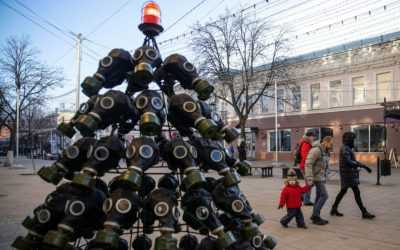 درخت کریسمس عجیب و غریب در ریازان روسیه