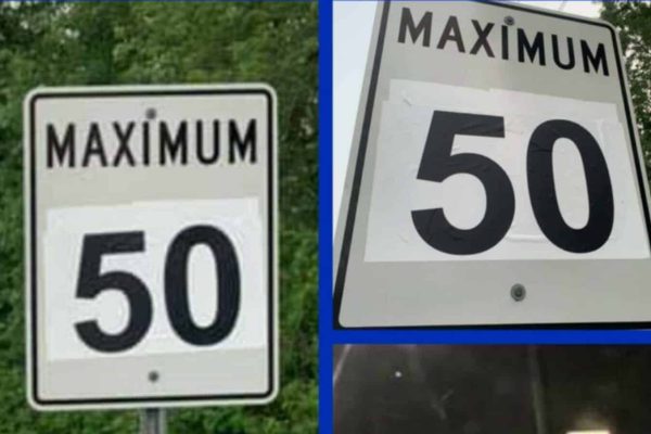 تابلوهای دستکاری شده محدودیت سرعت انتاریو