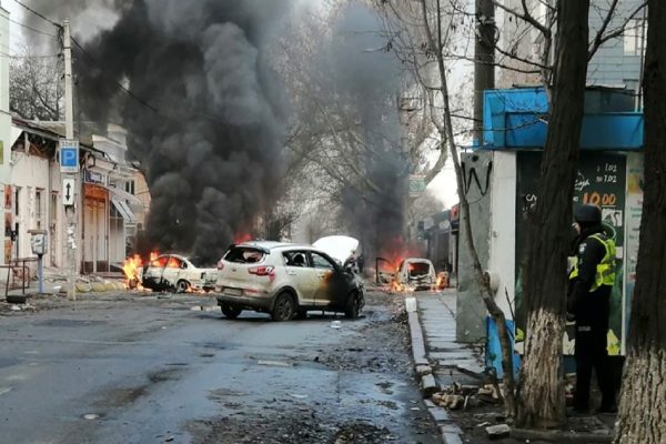 درپی گلوله باران خرسون اوکراین، ۱۰ نفر کشته و ۵۵ نفر مجروح شدند