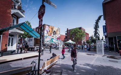 تابستان امسال عابران به راحتی می‌توانند در این خیابان‌های مونترال پیاده‌روی کنند
